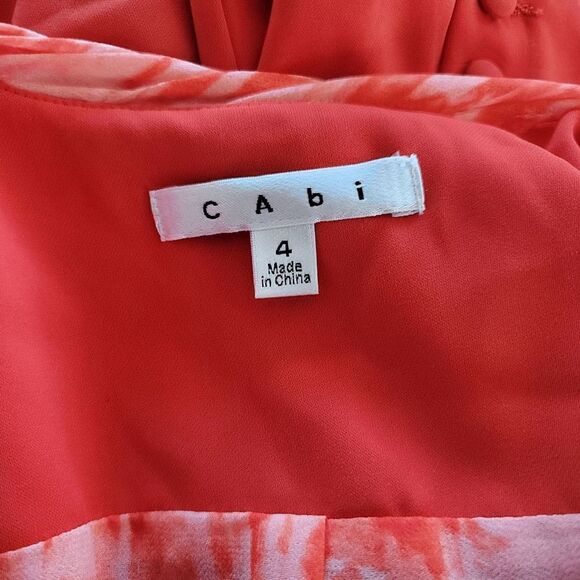 Cabi women's orange one button blazer lined size 4 - Picture 4 of 8